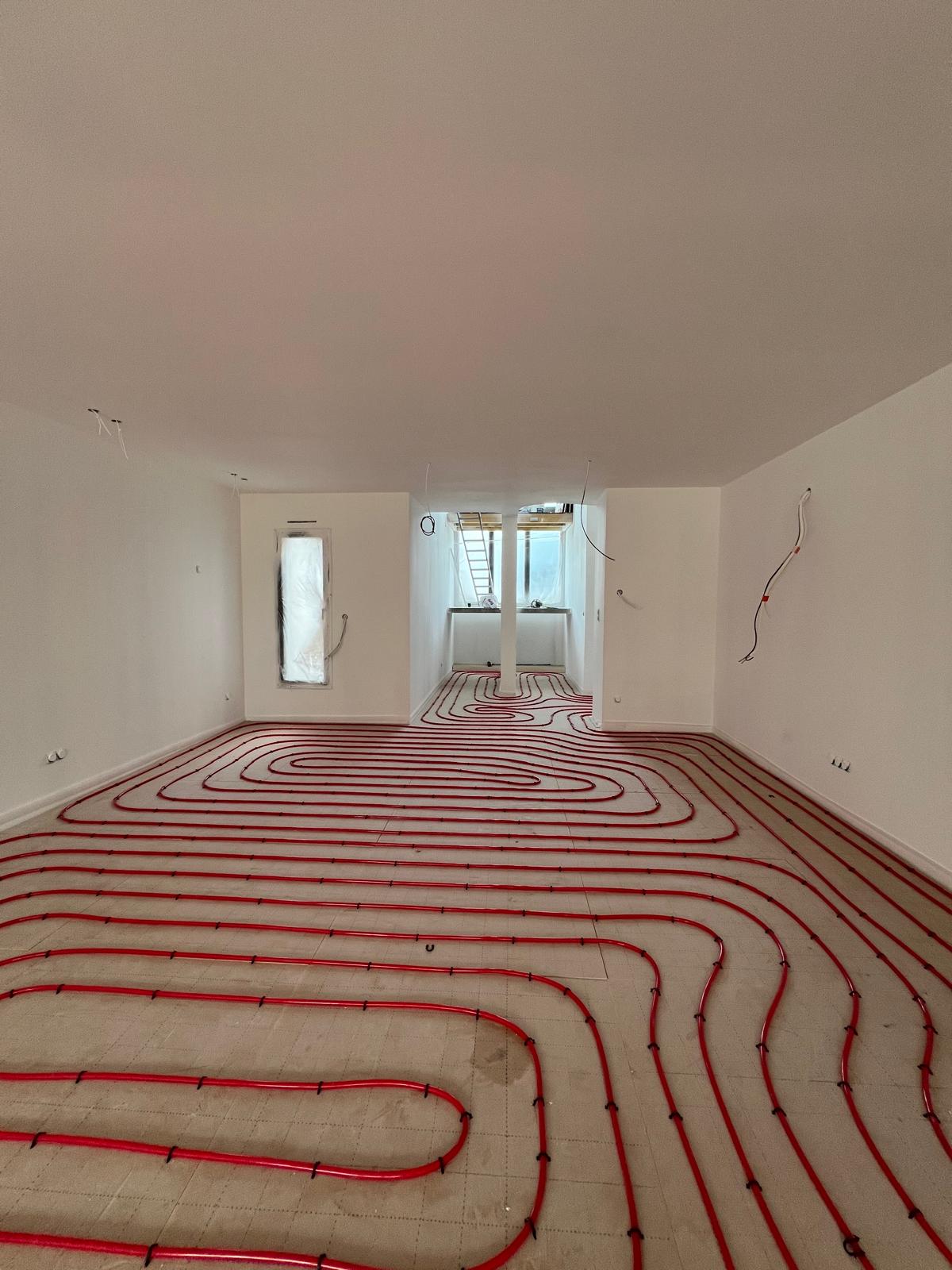 Pose plancher chauffant